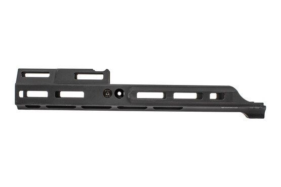 Kinetic Development Group black MREX MK2 extends 4.25" past the receiver of your SCAR.